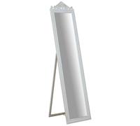 Biscottini Specchiera da terra L43xPR4xH178 cm finitura bianco anticato. struttura legno.