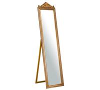 Biscottini Specchiera da terra L43xPR4xH178 cm finitura oro anticato. struttura legno.
