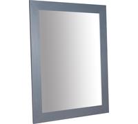 Biscottini Specchiera rettangolare a muro in legno massello di tiglio finitura grigia L90xPR3xH120 cm Made in Italy