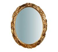 Biscottini Specchiera da parete verticale/orizzontale in legno finitura foglia oro anticato L98xPR7xH78 cm Made in Italy