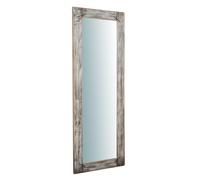 Biscottini Specchio da parete legno massello RUSTICO GRANDE antico dipinto 65x3x180