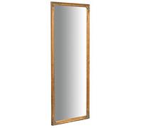 Biscottini specchio da parete lungo 142,5x5,5x52 | Specchio anticato per camera da letto | Shabby wall mirror