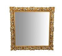 Biscottini Specchio da parete lungo 158x6x158 cm | Specchio grande da parete con cornice barocco | Specchio camera da letto Vintage