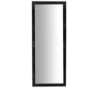 Biscottini Specchio Specchiera da parete e appendere verticale/orizzontale L72xPR4xH180 cm finitura nero lucido.