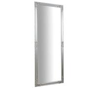 Biscottini Specchio Specchiera da parete e appendere verticale/orizzontale L72xPR4xH180 cm finitura foglia argento anticato.