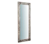 Biscottini Specchio da Parete rettangolare L65xPR2.6xH180 cm Made in Italy - Specchiera da Parete in Legno Anticato - Specchiera Bagno - Arredamento Casa Shabby Chic