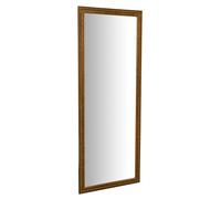 Biscottini Specchio Specchiera da parete e appendere verticale/orizzontale L72xPR3xH180 cm finitura foglia oro anticato