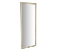 Biscottini Specchio Specchiera da parete e appendere verticale/orizzontale L72xPR4xH180 cm finitura bianco anticato
