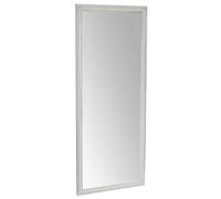 Biscottini Specchio Specchiera da parete e appendere verticale/orizzontale L72xPR4xH180 cm finitura bianca anticata.
