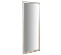 Biscottini Specchio Specchiera da parete e appendere verticale/orizzontale L72xPR4xH180 cm finitura foglia argento anticato
