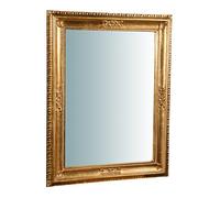 Biscottini Specchio Specchiera da Parete in Verticale o Orizzontale Stile Shabby in Legno con Finitura Foglia Oro Anticato Misure L67xPR4,5xH87 cm Produzione Artigianato Fiorentino Made in Italy