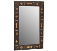 Biscottini Specchio vintage 95x60 cm, Specchio da parete bagno e camera da letto, Specchio ingresso