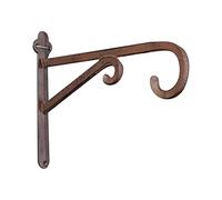 Biscottini Supporto per Mensola a Muro 35x5x26 cm | Mensola in ghisa Finitura ruggine Anticata | Staffe per mensole