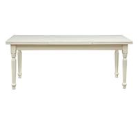 Biscottini Tavolo allungabile sala da pranzo 200x80,5x90,5 cm - Tavolo allungabile da esterno e interno Made in Italy - Tavolo da pranzo allungabile in massello di Tiglio