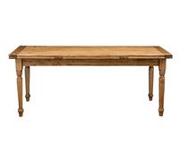 Biscottini Tavolo allungabile sala da pranzo 200x80,5x90,5 cm - Tavolo allungabile da esterno e interno Made in Italy - Tavolo da pranzo allungabile in massello di Tiglio