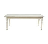 Biscottini Tavolo allungabile sala da pranzo 220x80,5x100,5 cm - Tavolo allungabile da esterno e interno Made in Italy - Tavolo da pranzo allungabile in massello di Tiglio