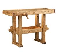 Biscottini Tavolo alto da lavoro 12q6x90x69 cm Made in Italy | Isola cucina piano lavoro legno massello | Bancone cucina | Piano lavoro cucina legno