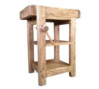 Biscottini Tavolo alto da lavoro L64,5XPR57,5XH82,5 Made in Italy - Banco da lavoro - tavolo cucina - Tavolo carrello porta attrezzi - Tavolo da lavoro