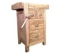 Biscottini Tavolo alto da lavoro L65XPR58XH83 Made in Italy - Banco da lavoro - tavolo cucina - Tavolo carrello porta attrezzi - Tavolo da lavoro