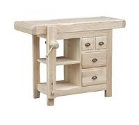Biscottini Tavolo alto da lavoron con Cassetti L116,5PR63,5H90,5 Made in Italy - Banco da lavoro - tavolo cucina - Tavolo carrello porta attrezzi - Tavolo da lavoro
