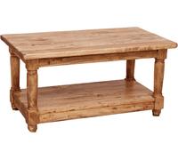 Biscottini Tavolo da fumo Country in legno massello di tiglio finitura naturale L90xPR50xH45 cm. Made in Italy