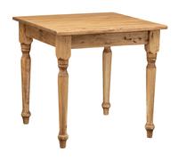 Biscottini Tavolo fisso Country in legno massello di tiglio. Made in Italy quadrato