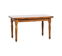 Biscottini Tavolo legno massello 162x90 cm | Tavolo allungabile cucina artigianale Made in Italy | Tavolo pranzo allungabile