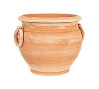 Biscottini vaso terracotta 32x32x30 cm | Vaso piccolo da esterno Made in Italy | Vasi da esterno in terracotta