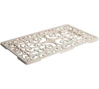 Biscottini Zerbino ghisa grande 59x35x2 cm - Zerbino ingresso esterno - Zerbini in ghisa esterno - Tappetino ingresso casa rettangolare - Pulisci scarpe metallo