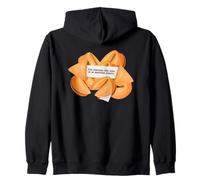 Biscotto della Fortuna Divertente Che Dice Gioco di Parole Felpa con Cappuccio