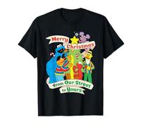 Biscotto dell'albero di Natale di Sesame Street Bert Ernie Elmo Friends Abby Maglietta