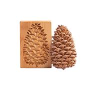 Biscotto in legno per stampo per biscotti goffratura artigianato decorazione stampo per biscotti stampi per biscotti per cottura strumento biscotto in legno fiore e foglia rosa uccello cervo casa