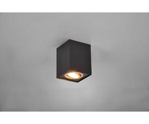 BISCUIT CUBO SPOT ORIENTABILE NERO + ORO L. 9,6 X 9,6CM H. 12,5CM 1 LUCE ATTACCO GU10