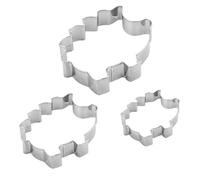 Biscuits Cutter, Thanksgiving Stainless Steel Cookie Cutter Sets, 3 pezzi Hedgehog Motif Baking Accessories For Fruit Pastries Doughs Home Party Birthday Holiday Kitchen Dessert Festival Cooking