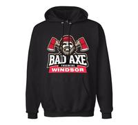 BISEGRLIN Cieple bluzy m?skie Bad Axe Throwing Windsor, Czarny, XXL