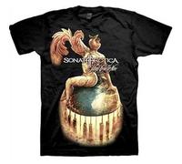 BISEGRLIN Men's Sonata Arctica Stones Grow Her Name T Shirt T-Shirts Black L