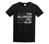 BISEGRLIN Men's The Dillinger Escape Plan O Neck Men T Shirt T-Shirts Black L