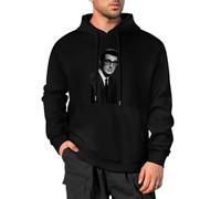 BISEGRLIN Men's Warm Hoody Buddy Holly Men Long Sleeve Hooded Sweatshirt M