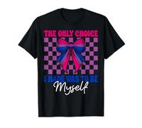 Bisessuale Bi Pride Flag Only Choice I Made Was To Be Myself Maglietta