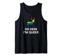 Bisessuale Oh Deer I'm Queer - Divertente orgoglio LGBT Carino Canotta