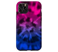 Bisessuale Tie Dye Boho Bi Pride Bandiera Colori Rosa Viola Custodia per iPhone 11 Pro