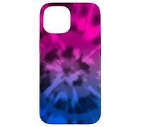 Bisessuale Tie Dye Boho Bi Pride Bandiera Colori Rosa Viola Custodia per iPhone 15