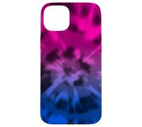 Bisessuale Tie Dye Boho Bi Pride Bandiera Colori Rosa Viola Custodia per iPhone 15 Plus