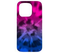 Bisessuale Tie Dye Boho Bi Pride Bandiera Colori Rosa Viola Custodia per iPhone 15 Pro