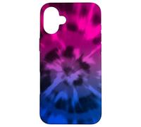 Bisessuale Tie Dye Boho Bi Pride Bandiera Colori Rosa Viola Custodia per iPhone 16 Plus