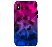 Bisessuale Tie Dye Boho Bi Pride Bandiera Colori Rosa Viola Custodia per iPhone X/XS