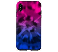 Bisessuale Tie Dye Boho Bi Pride Bandiera Colori Rosa Viola Custodia per iPhone XS Max