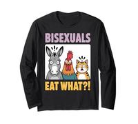 Bisessuali Divertenti mangiano Gli Animali Gay Pride LGBTQ Maglia a Manica