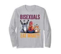 Bisessuali Divertenti mangiano Gli Animali Gay Pride LGBTQ Maglia a Manica