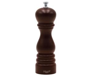 Bisetti Macina Pepe Modello Roma, Legno, Marrone, 6 x 6 x 19 cm